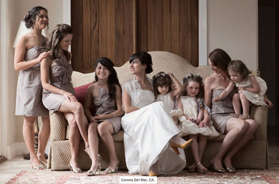 FOTOGALERIA: La novia se relaja con las benjaminas de la familia
