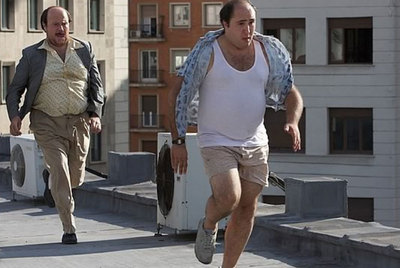 Francisco Rivera y Santiago Segura, en un fotograma de  Torrente 4 .