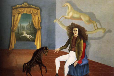  La posada del Caballo del Alba  (1936-1937), autorretrato de Leonora Carrington.