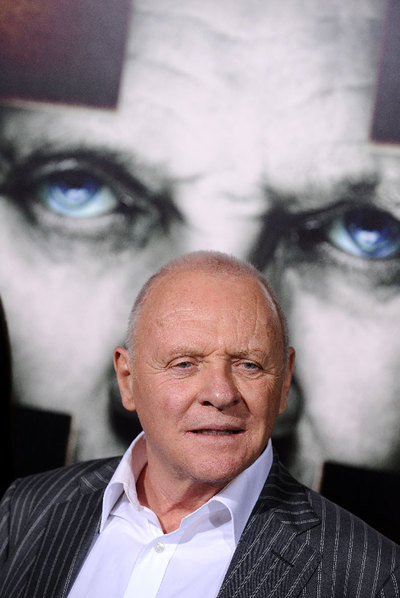 Anthony Hopkins, en el estreno de  El rito  en Los Ángeles.