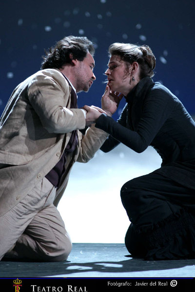 José Bros y Sophie Koch, en una escena de  Werther. 