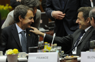 FOTOGALERIA: Zapatero y Sarkozy