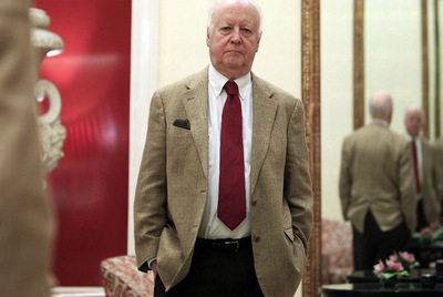 El escritor chileno Jorge Edwards, el pasado lunes en un hotel de Madrid.