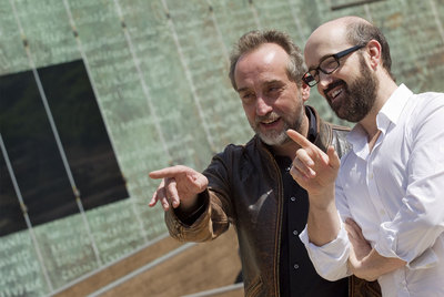 Gonzalo de Castro y Javier Cámara, ayer en la presentación de  ¿Para qué sirve un oso? 