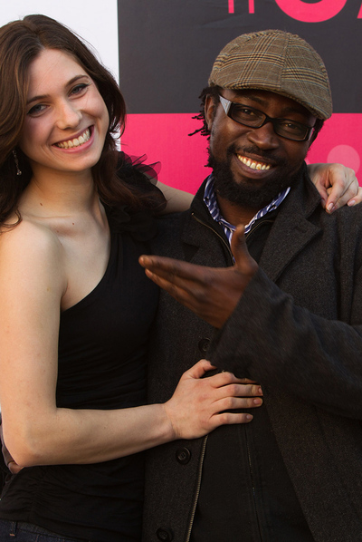 Diana Iluiana y Babou Cham, actores de   Catalunya über alles!.  