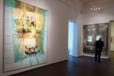 Aspecto de la exposición  Ficciones y realidades , instalada en el Museo de Arte Moderno de Moscú.