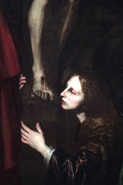 Detalle de  Calvario  (1617-1618), lienzo de Ribera expuesto en El Prado.