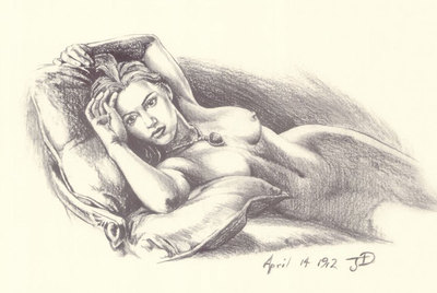 El famoso retrato de Kate Winslet en  Titanic. 