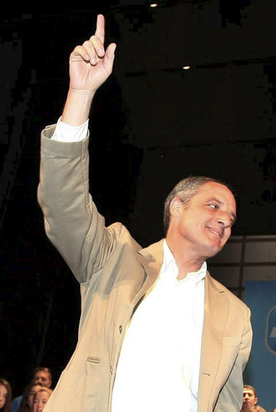 Camps, ayer en Alicante.