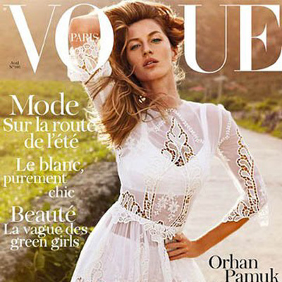 Gisele Bündchen, en la portada de  Vogue. 