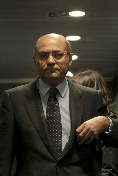 Díaz Ferrán en febrero de 2010, cuando presidía la CEOE.