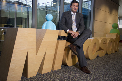 César Cernuda posa en las oficinas madrileñas de Microsoft.