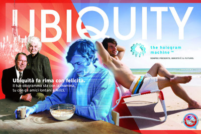 Michele Graffieti ha llevado a  Estación Futuro  una visión hiperbólica y surrealista del lenguaje publicitario.