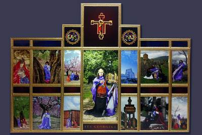 El retablo de santa Georgina, que se exhibe en la exposición  Mulier, mulieris .