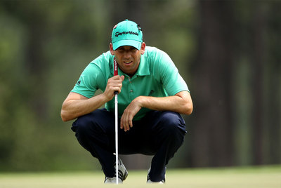 Sergio García, el sábado, en el  green  del ocho.