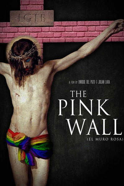 Cartel del documental  The pink pall (El muro rosa)  de Enrique del Pozo.