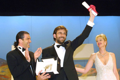 Moretti, con su  palma 