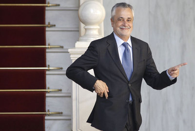 El presidente de la Junta, José Antonio Griñán, en el Parlamento andaluz el pasado miércoles.