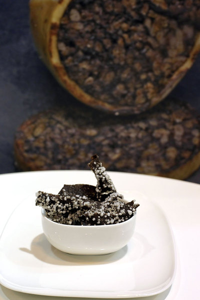  Nachos  de morcilla.