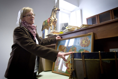 Laura Lacheroy de Ory, viuda de Carlos Edmundo de Ory, ayer en Cádiz.