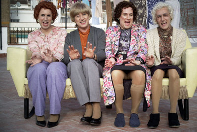 Jordi Ríos, Josema Yuste, Carlos Latre y David Fernández, intérpretes de  Señoras que... 