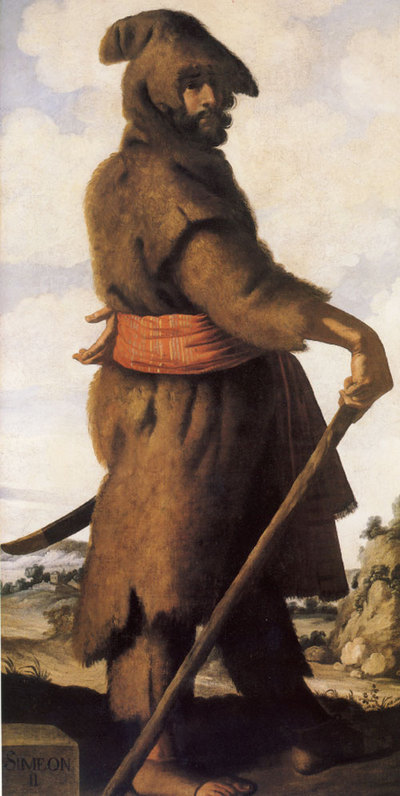  Simeón II , de Zurbarán.