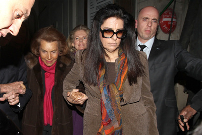 Liliane Bettencourt, con su hija François.