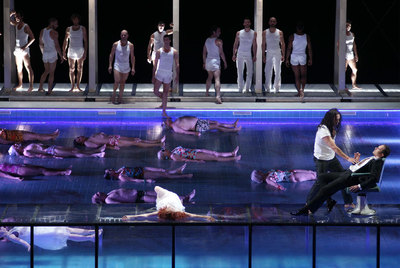 Un momento de la representación de  El rey Roger en el Teatro Real. 