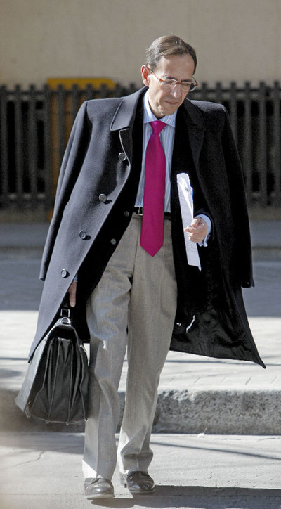 Alfonso Guevara, a su salida de la Audiencia Nacional.