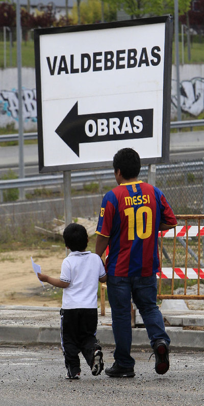 Esperando a Messi en Valdebebas