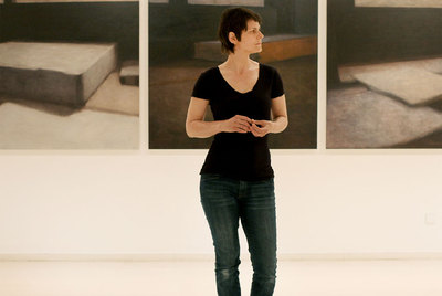 Liliane Tomasko, el miércoles, durante la inauguración de su exposición en el IVAM.