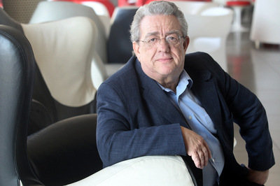 El periodista José María Izquierdo, ayer, en Bilbao.