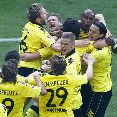 Celebración del Borussia.