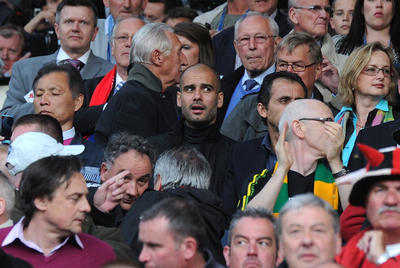 Guardiola, en Old Trafford.