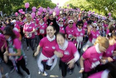Marcha rosa contra el cáncer de mama