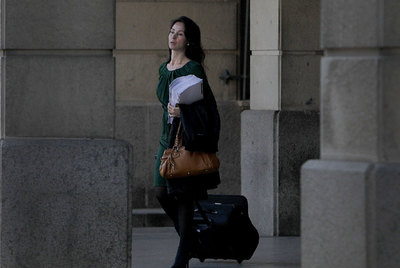 La juez Mercedes Alaya, en los juzgados de Sevilla.