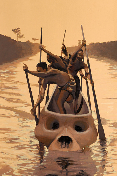 Obra de la serie  Los papeles de Conrad,  de Charris.