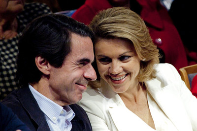 José María Aznar y Dolores de Cospedal, en Cuenca.