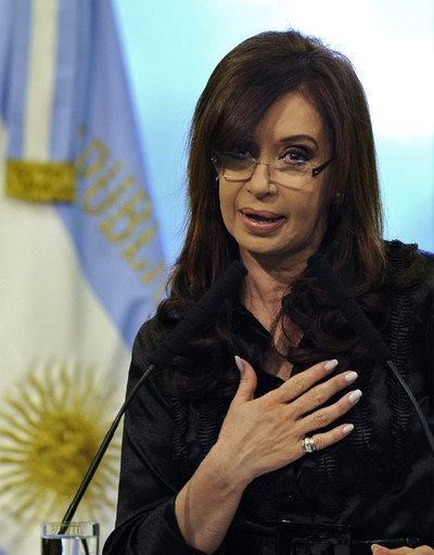 Cristina Fernández de Kirchner.