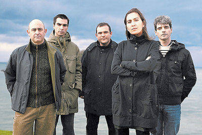 Pedro San Martín (primero por la derecha) con La Buena Vida.