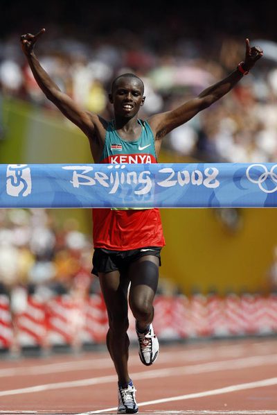 Samuel Wanjiru en Pekín 2008.