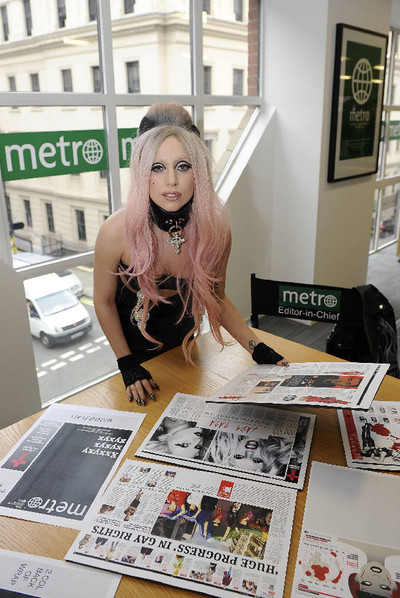 Lady Gaga, en  Metro. 