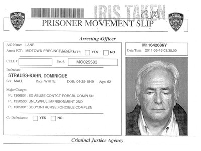 EL JEFE DEL FMI, FICHADO