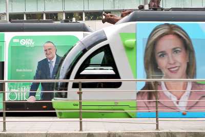 Carrera electoral sobre raíles