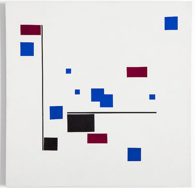  Sin título  (1954-1956), témpera y óleo sobre madera de Lygia Pape.