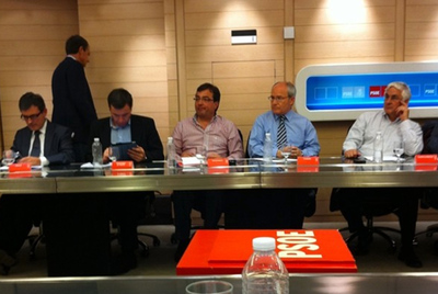 PATXI LÓPEZ FOTOGRAFÍA LA SALIDA DE ZAPATERO