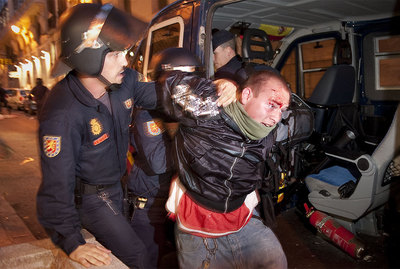 FOTOGALERIA: La manifestación acaba en bronca