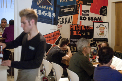 El comedor de Sagàs en Barcelona.