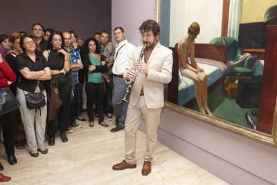 Mastretta, ayer durante su concierto en la exposición  Heroínas  del museo Thyssen.