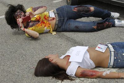 Catástrofe ficticia para recordar